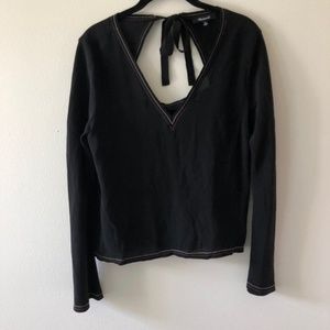 Madewell | Tie back blouse | Silk | M